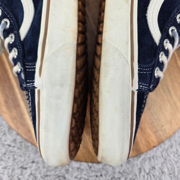 Vans Womens 9.5 Sk8 Hi MTE Navy Blue Suede Leather Casual Daily Athletic Sneaker - Picture 9 of 14